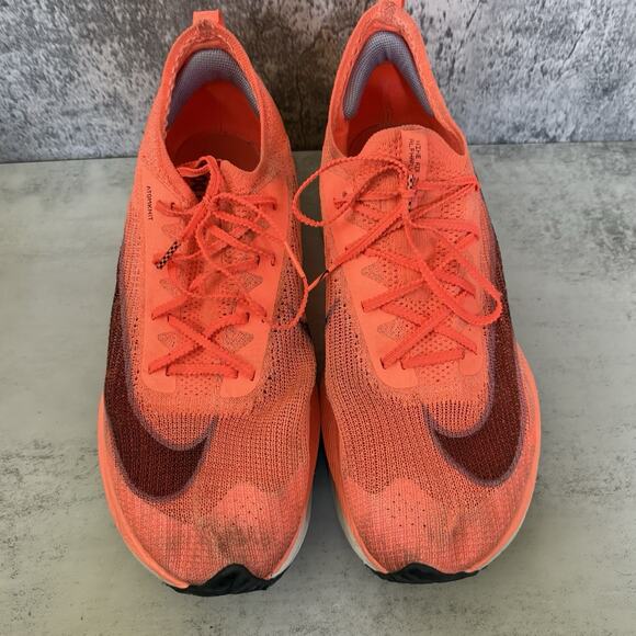 Nike Air Zoom Alphafly Next% Bright Orange Men's Size 11.5 Running Shoes FLAWS - Picture 3 of 10